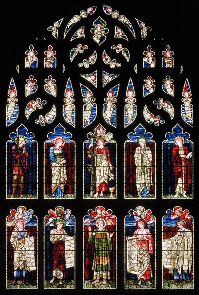 Ashton Under Lyne, Albion Congregational Church, Morris & Co., Edward Burne-Jones, Südliches Querschiff von Edward Burne Jones
